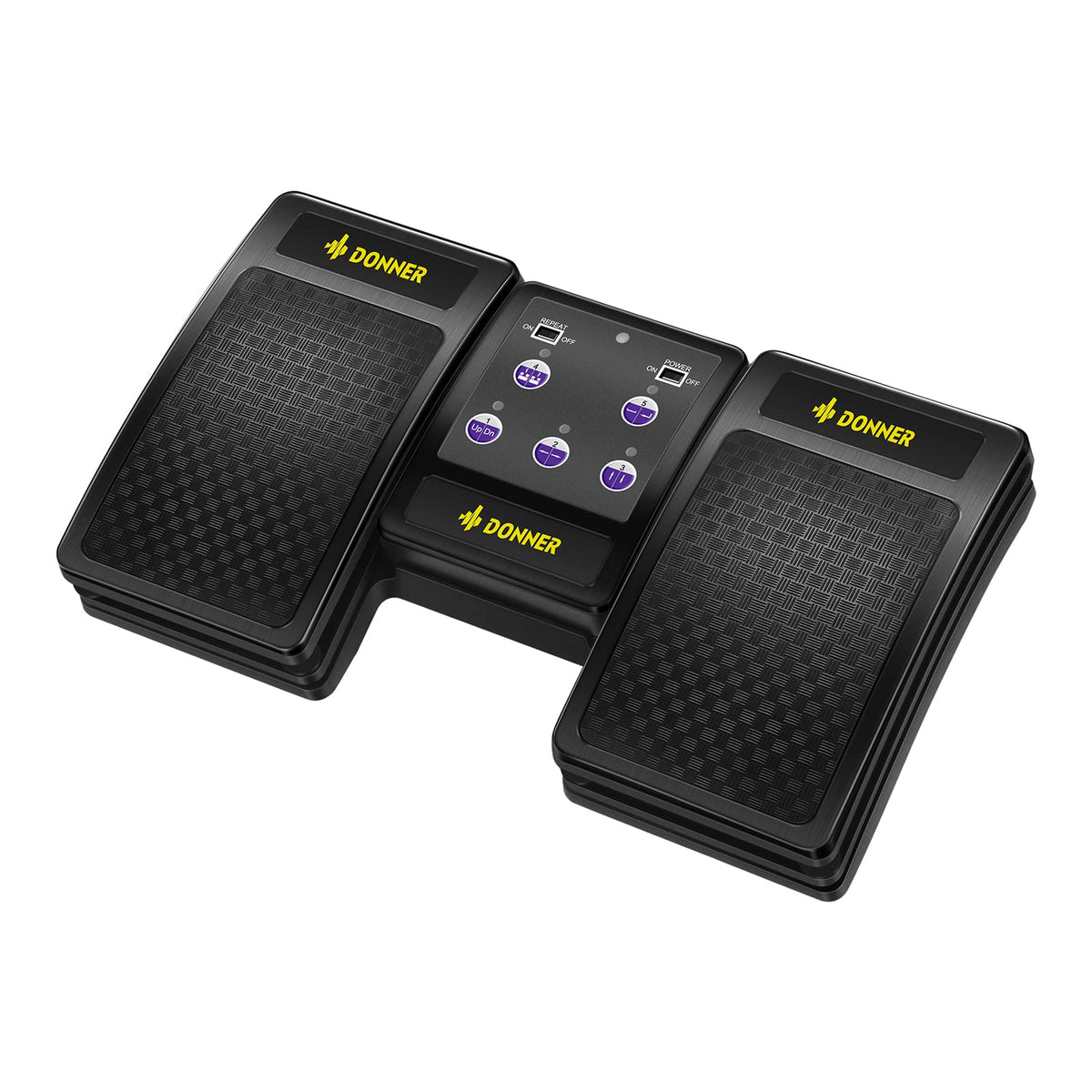 Pedal Inalámbrico Donner Negro Recargable para Girar Páginas en Tabletas y Teléfonos