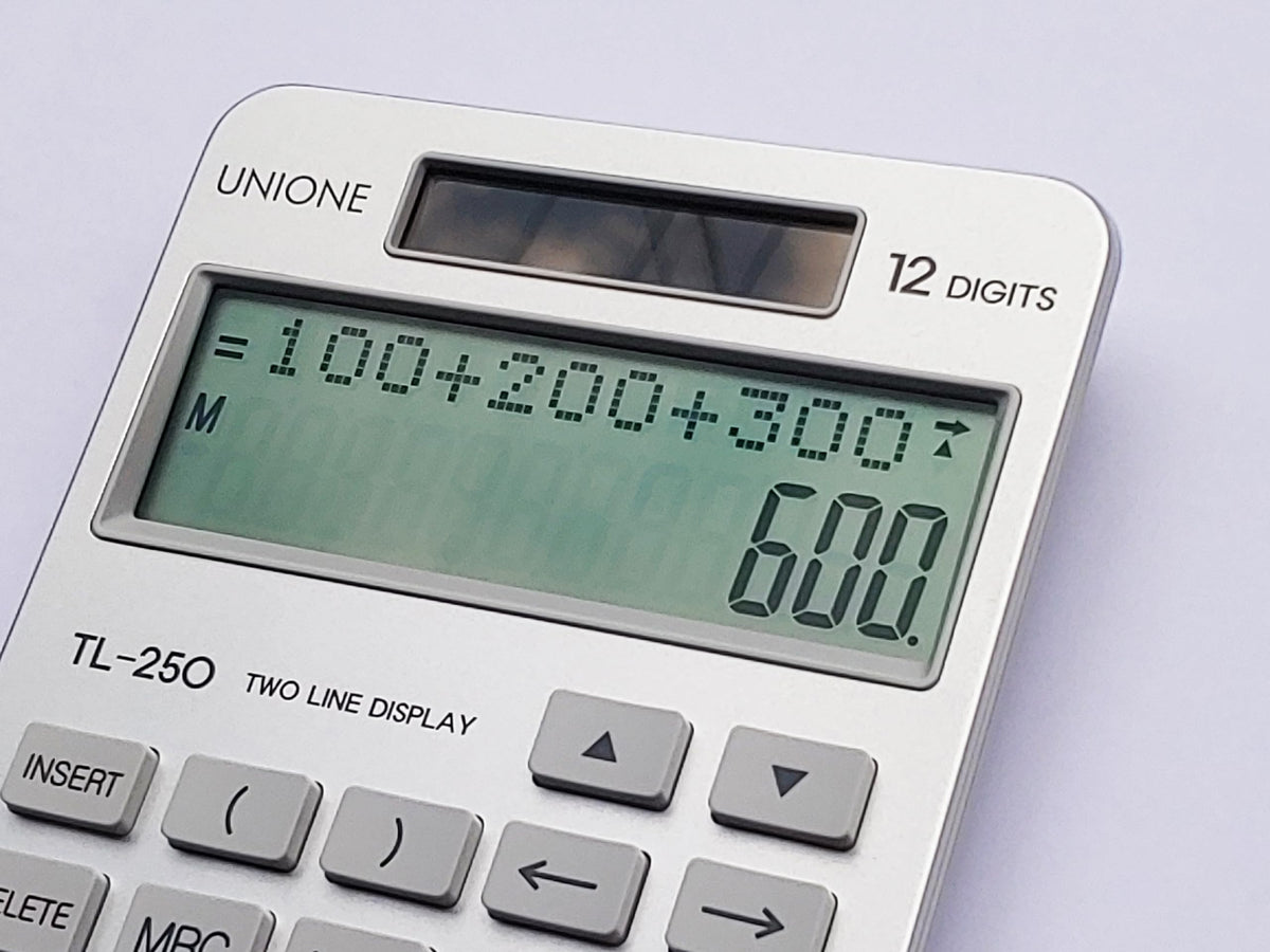 Calculadora de Computadora con Función Histórica y Pantalla LCD Grande Nueva Visualización de Dos Líneas Plata para Oficina y Hogar