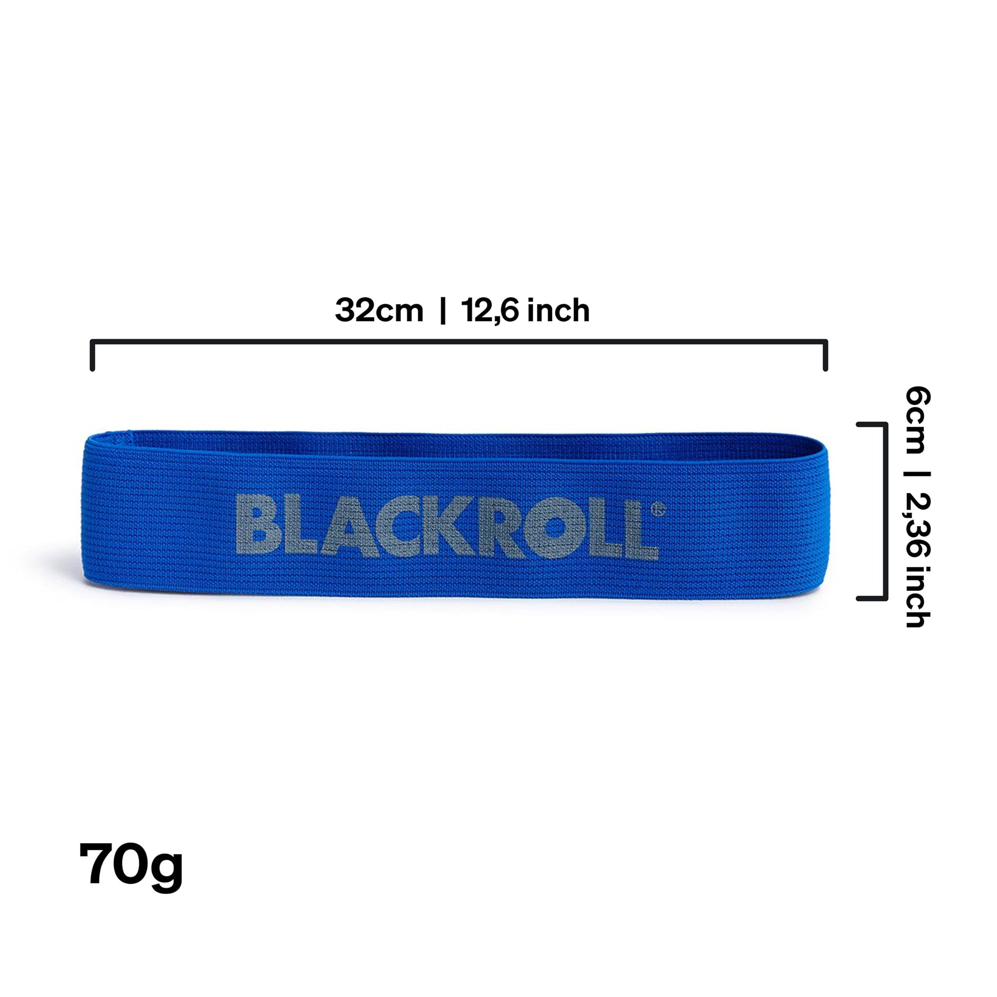BLACKROLL Bandas de Resistencia para Acondicionamiento Físico - Ligas de Resistencia para Entrenamiento Rehabilitación Deportes y Ejercicios (Azul)
