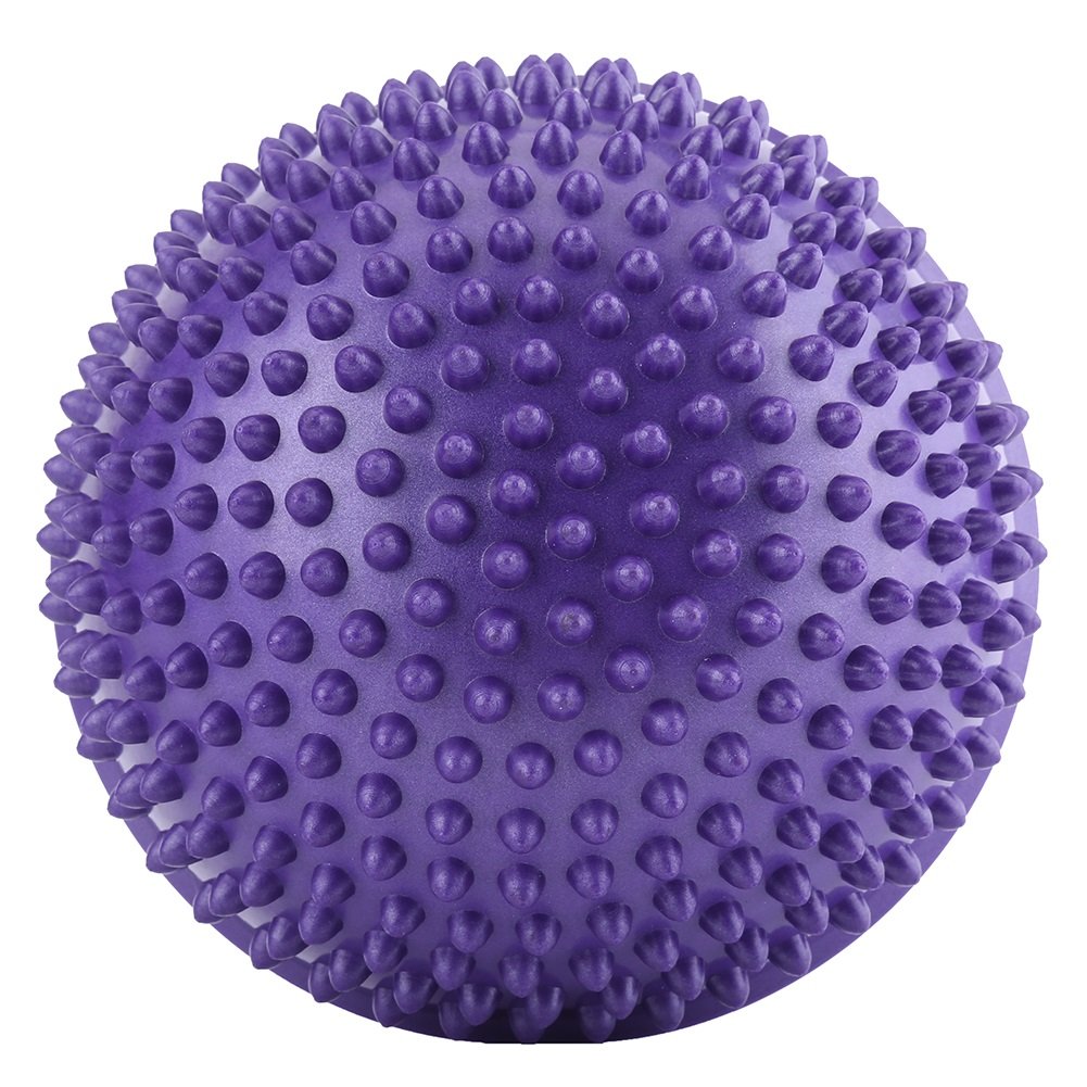 Masaje de Pies 2Uds Balance de Media Bola Pods Spiky Púrpura para Terapia de Músculo de Pie Tejido Profundo