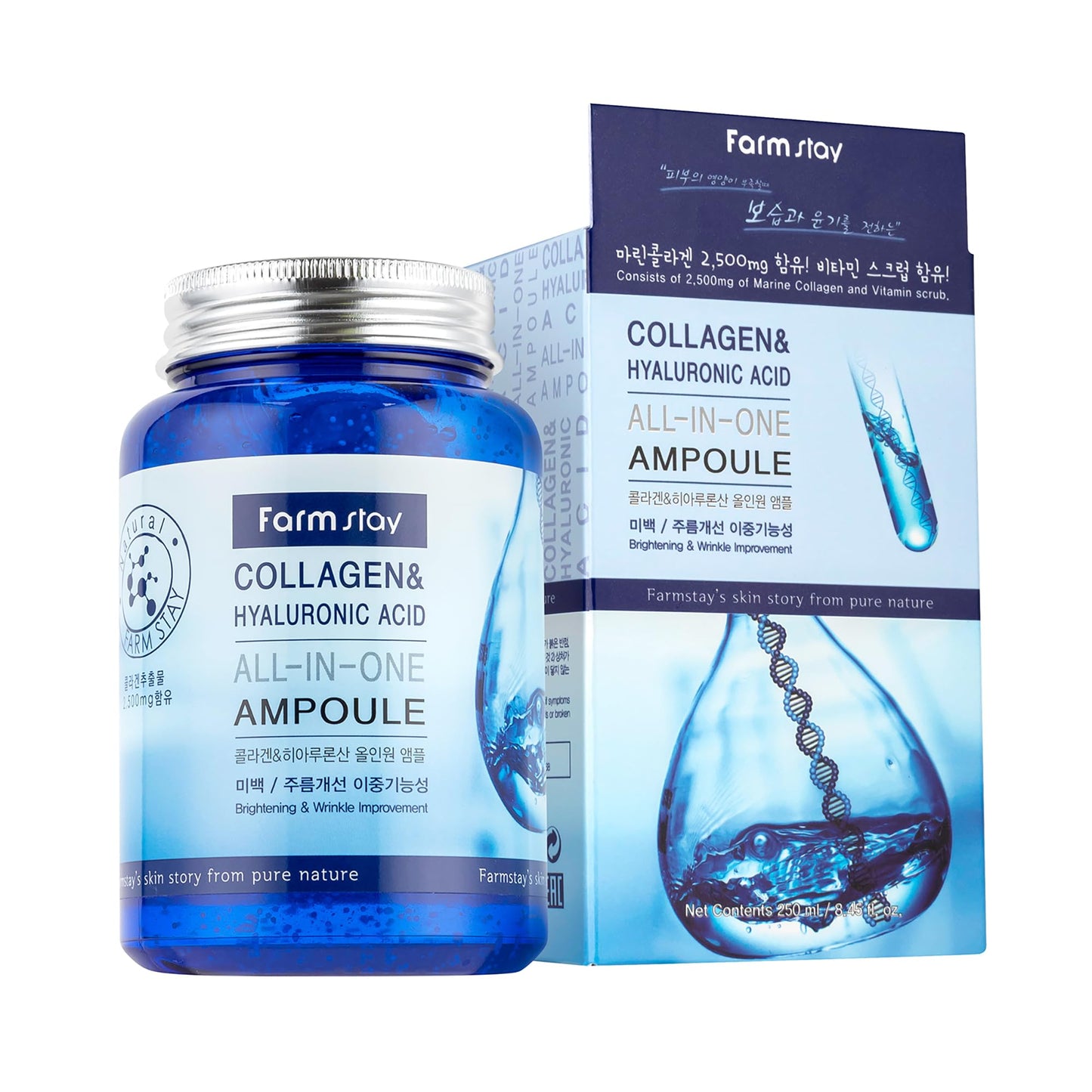 Farm Stay All-In-One Collagen & Hyaluronic Ampoule 250ml