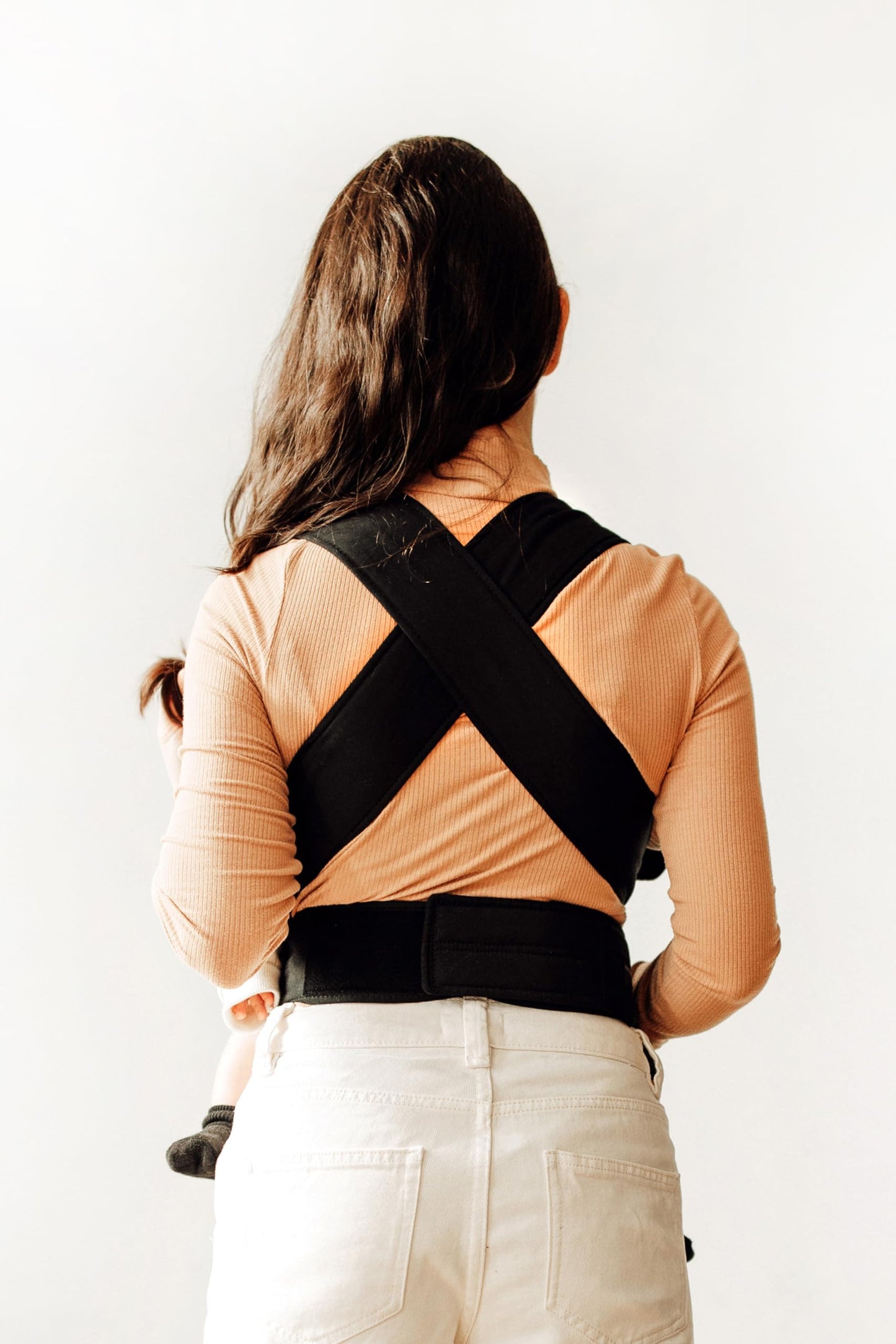 Portabebés Marsupi Classic Negro Black Ajustable de Algodón Orgánico Talla L