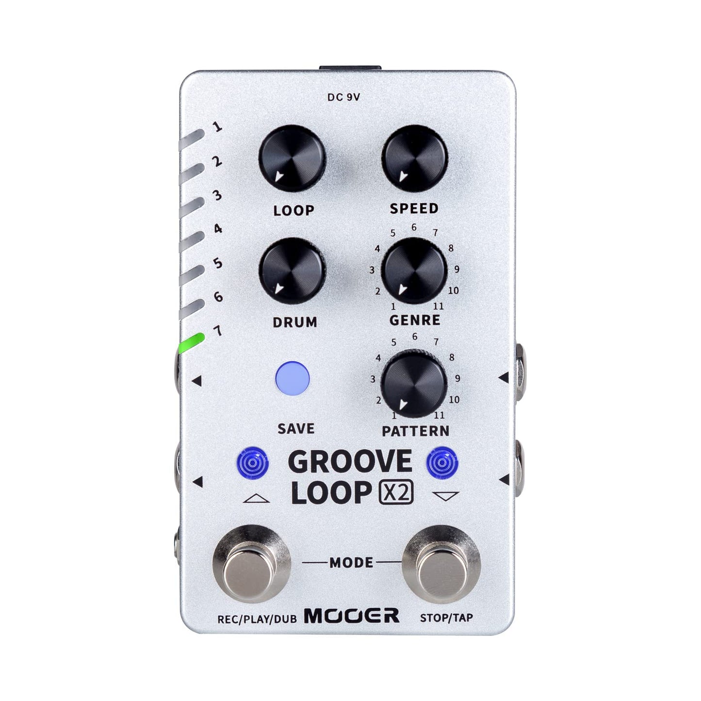 Máquina de Batería MOOER Groove Looper Estéreo con 140 Minutos de Bucles para Guitarra