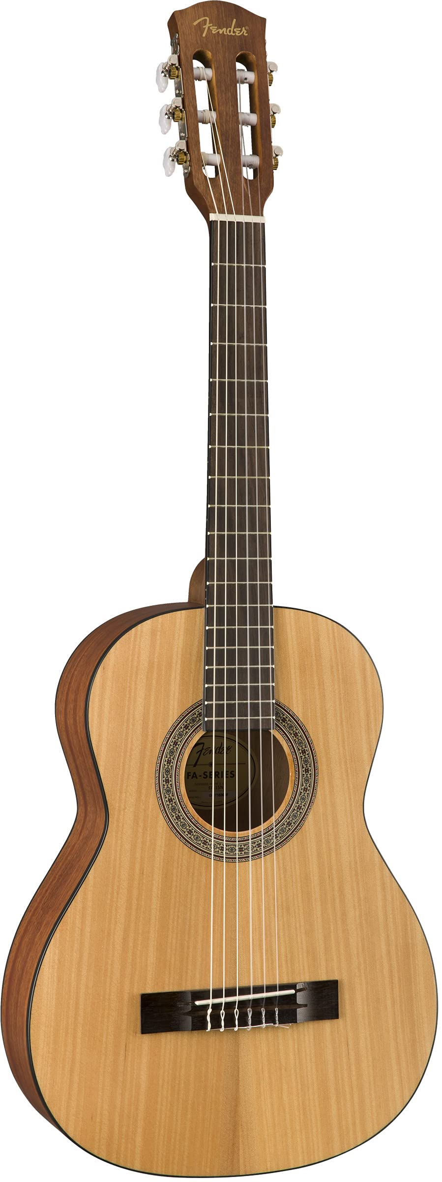 Fender Acoustic Classical Guitar, with 2-Year Warranty, Small Beginner Guitar (3/4 Size) with Nylon Strings (Easier on Fingers), Includes Bag