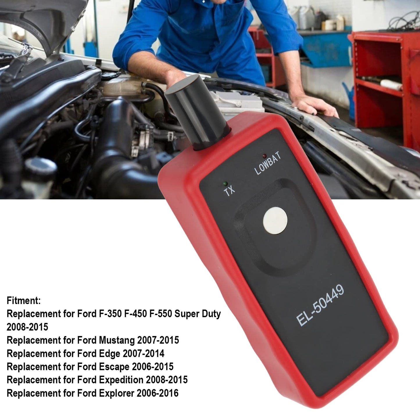 Herramienta de Activación de TPMS Acouto para F450 F550 E150 E250 E350 E450 2008-2015 Monitor de Presión de Neumáticos Sensor TPMS