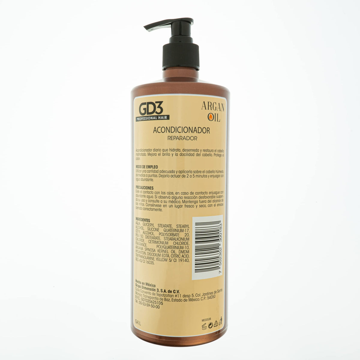 GD3 Acondicionador Reparador con Aceite de Argán 1 Litro