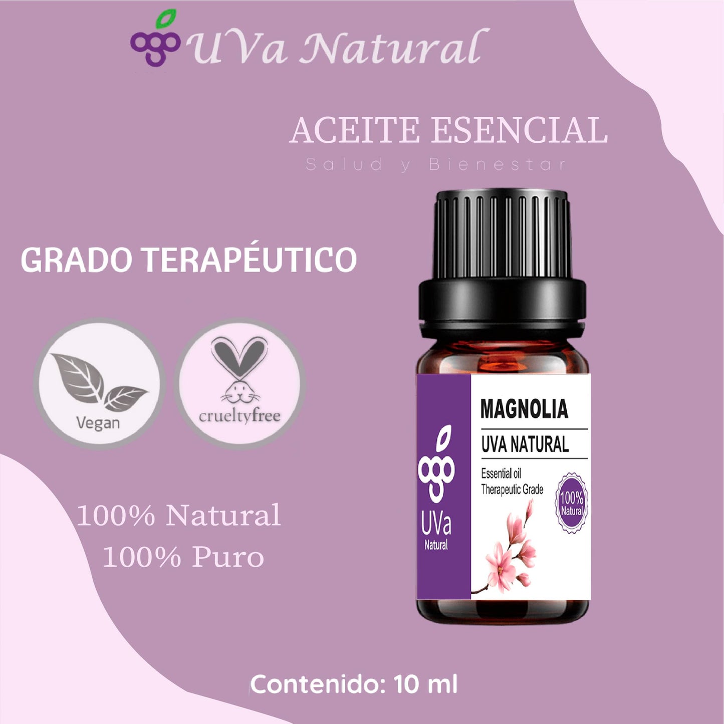 Aceite Esencial UVA NATURAL Magnolia aromaterapia