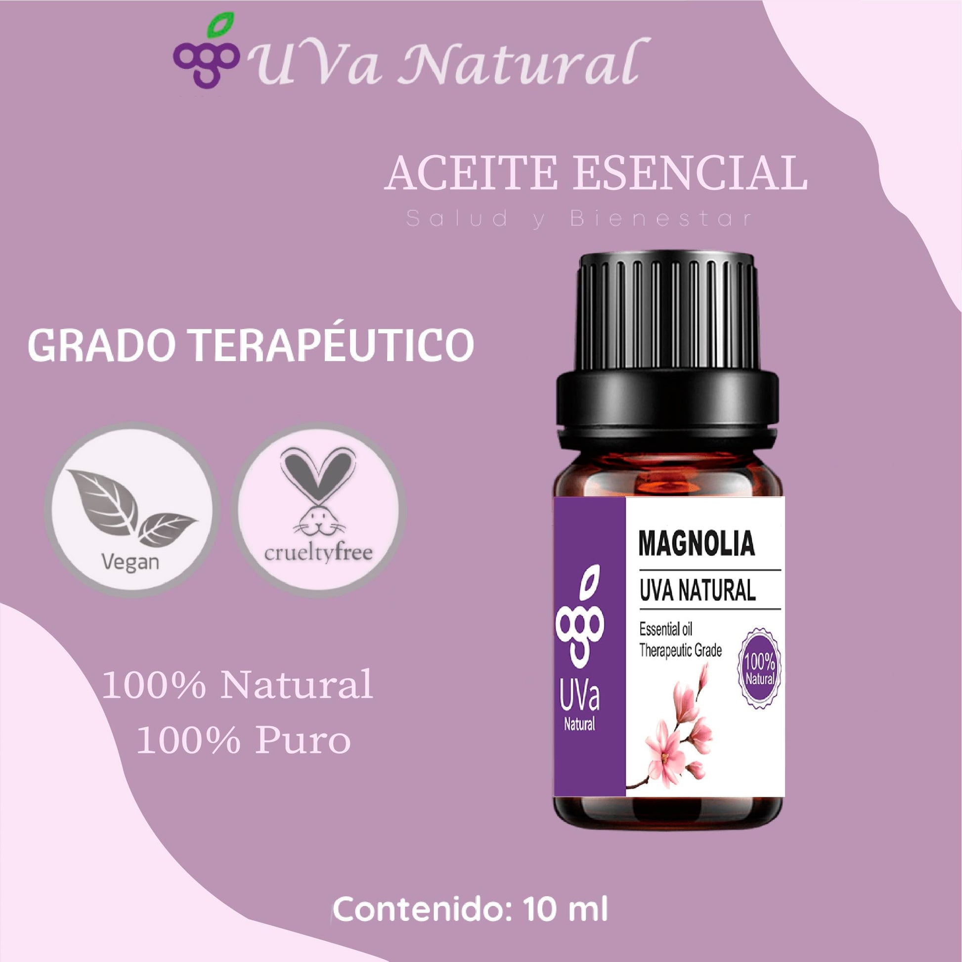 Aceite Esencial UVA NATURAL Magnolia aromaterapia