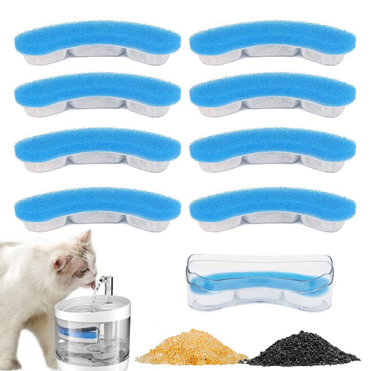 Dukars Filtros de fuente de agua para gatos, 16 piezas, 1.5 L