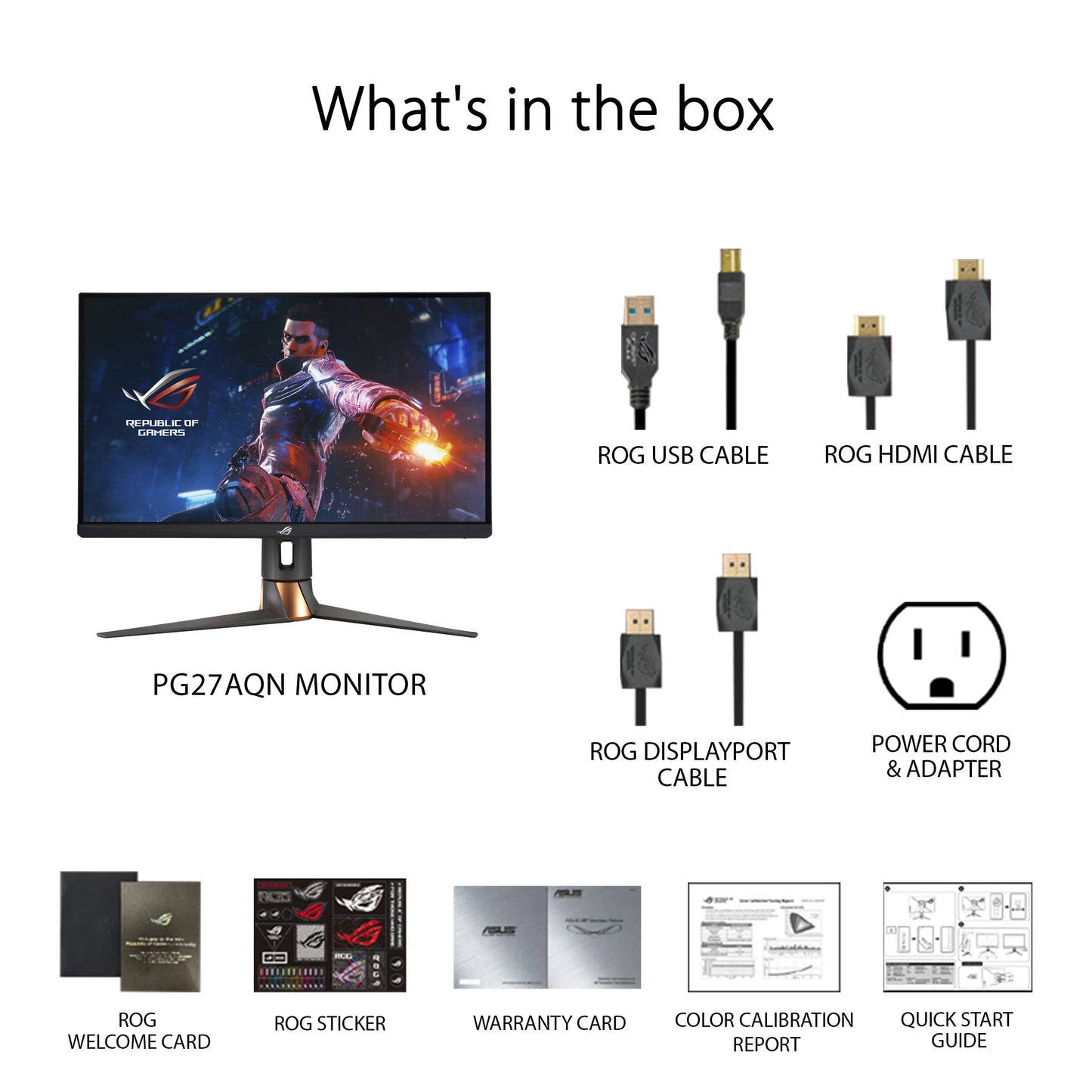 Monitor de Juegos ASUS ROG Swift 360Hz 27” 1440P HDR Negro con Diseño Ergonómico para Hombre