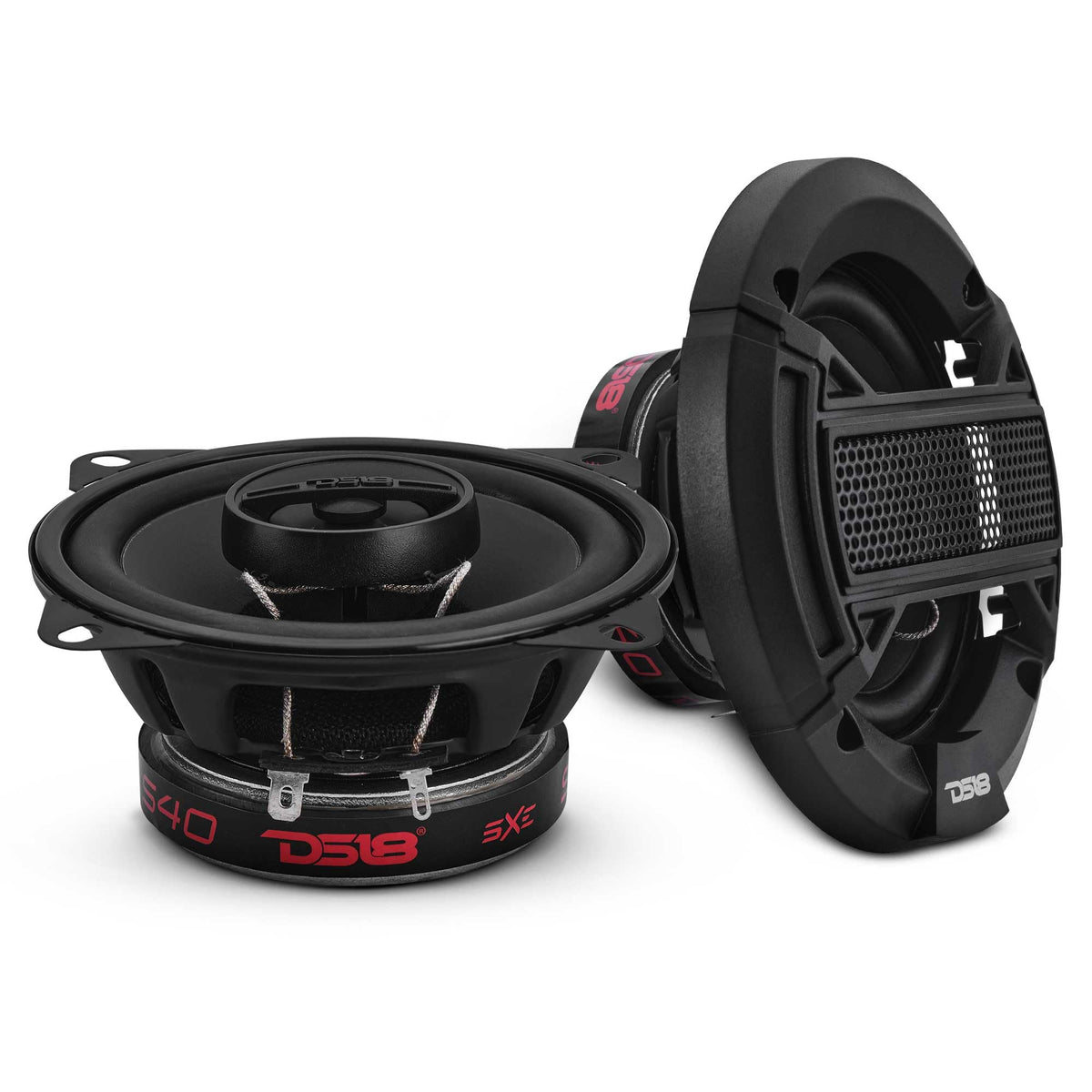 Altavoces Coaxiales DS18 Negro Mate 4 Pulgadas 120W para Coche