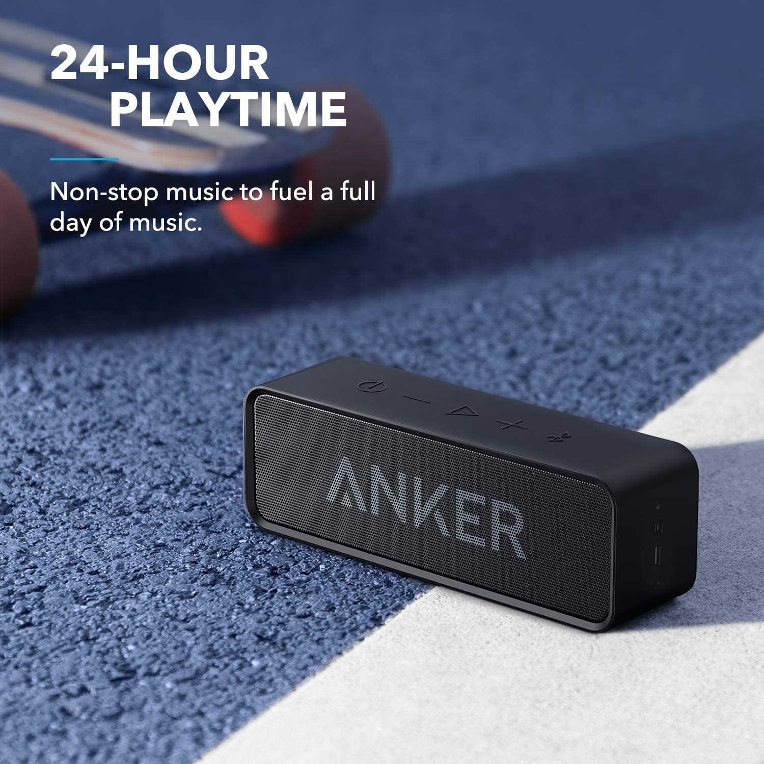 Soundcore Mini by Anker Bocinas Portátiles Bluetooth con 24h de Reproducción, Alcance de 20m, Micrófono Integrado, Altavoz Inalámbrico Ideal para iPhone, Samsung y Más