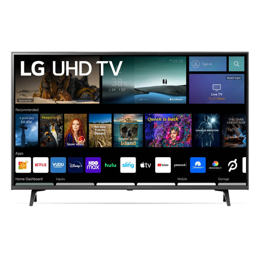 LG Television de 43” Class 4K UHD 2160P Smart TV Compatible con Netflix, HBO MAX, Prime Video, Disney+, Apple TV, Youtube, Alexa y Google Assistant - Modelo 43UQ7070ZUD (Reacondicionado)