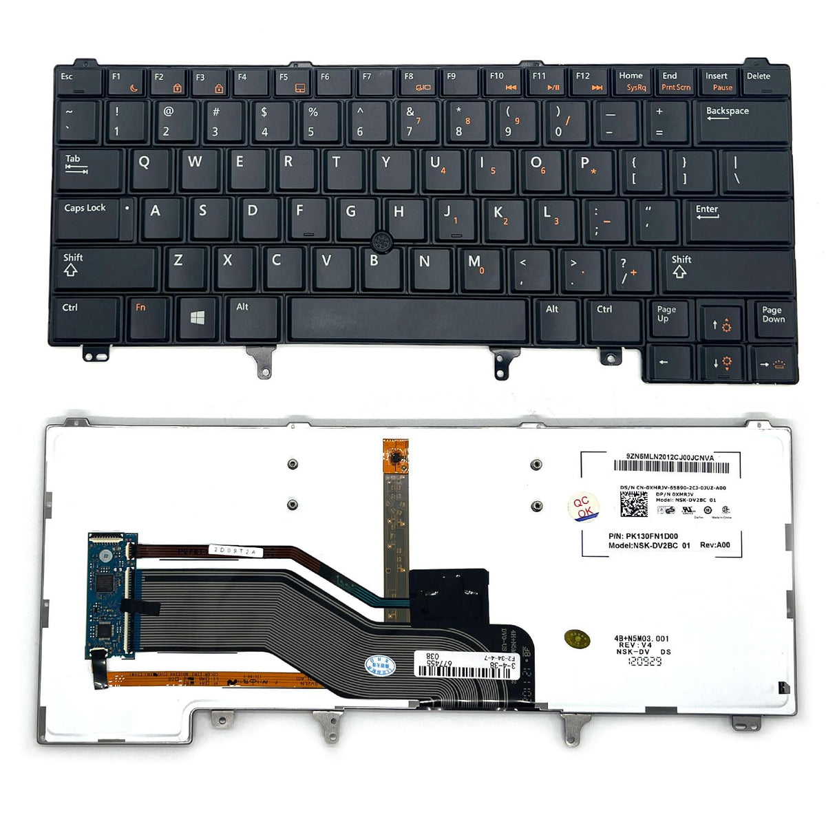 Teclado Peidesi Negro con Retroiluminación y Puntero Compatible Dell Latitude Series