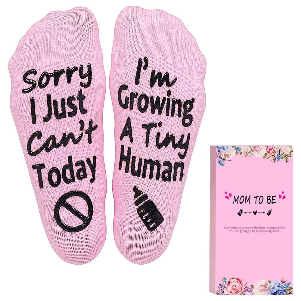 Calcetines para el embarazo, regalo para madres embarazadas, día de la madre, Rosa, One Size