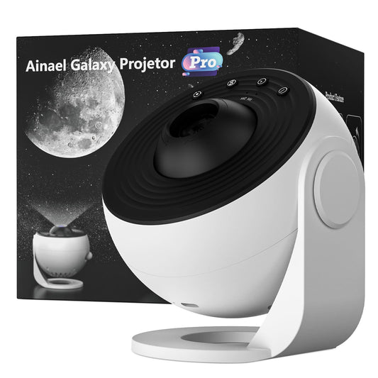 Proyector de Galaxia Ainael Azul con Diapositivas de Vidrio HD para Techo
