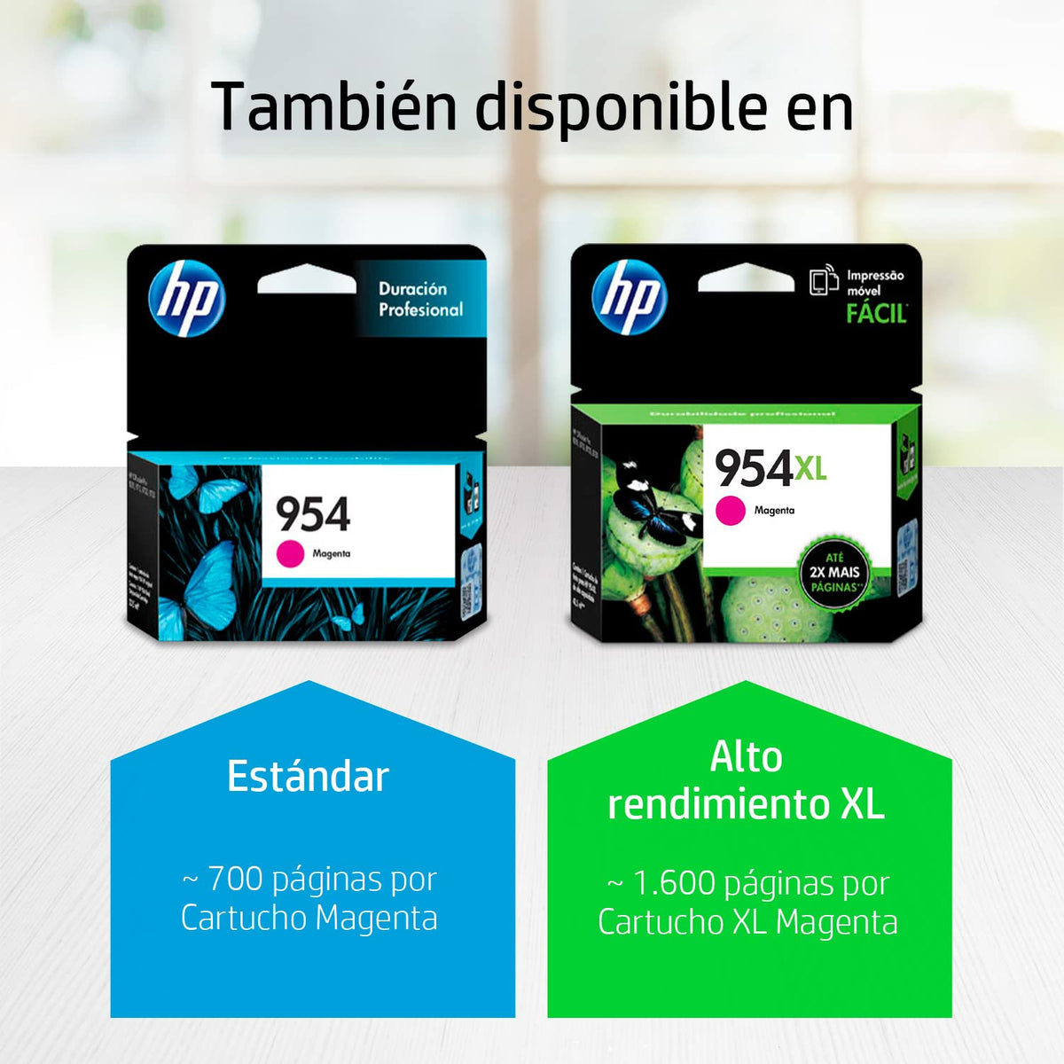 Cartucho de Tinta HP 954XL Magenta Original para Deskjet 7740, 7720, 8710, 8720, 8730, 8210