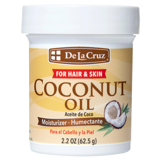 De La Cruz Coconut Oil, No Parabens or Artificial Colors, Packed in USA 2.2 OZ