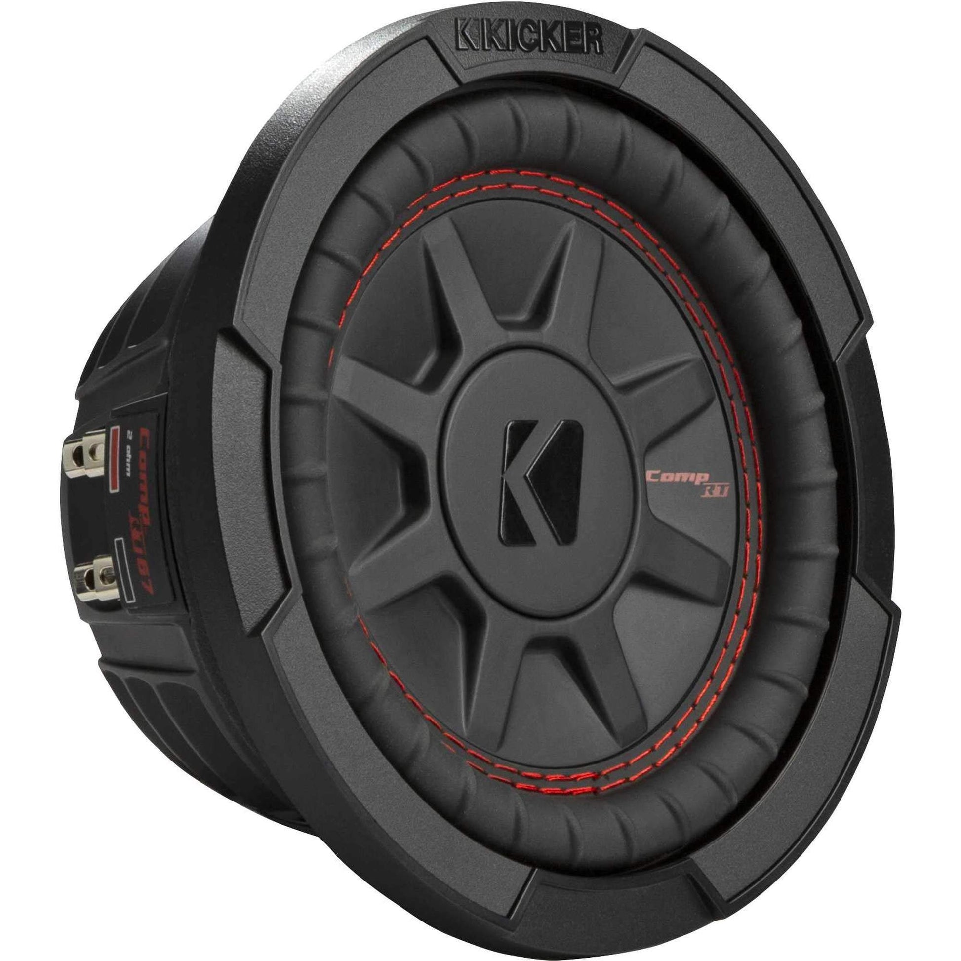 KICKER 48CWRT674 CompRT Subwoofer de 6.7 pulgadas, DVC, 4 ohmios