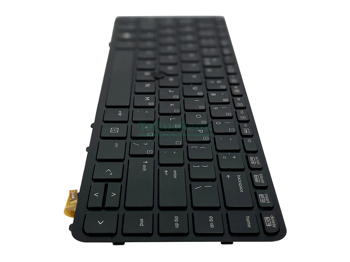 Teclado TellusRem Negro Retroiluminado con TrackPoint para HP EliteBook 840 G1 G2 850 G1 G2 ZBook 14
