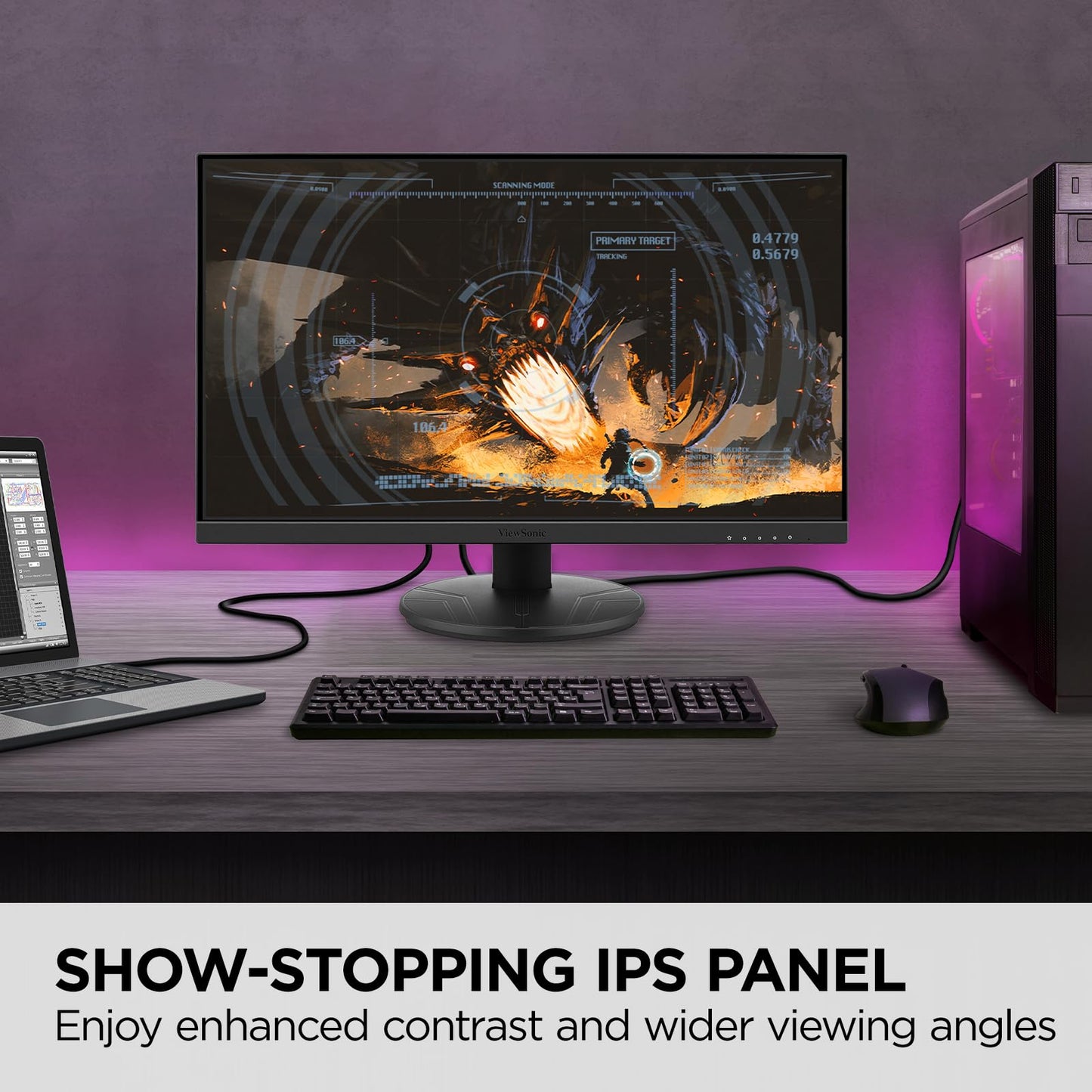 Monitor Gamer Viewsonic VX2416A 24 Pulgadas IPS 120HZ FullHD 1080P 1ms