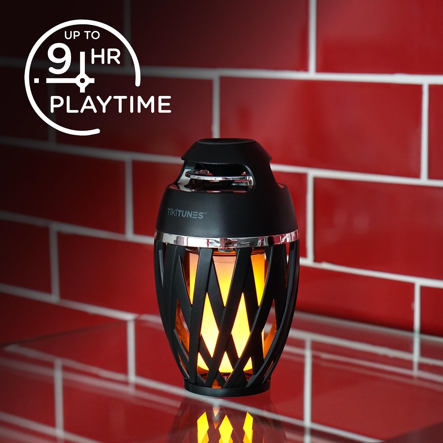 Limitless Innovations TikiTunes Altavoz portátil Bluetooth 5.0 para Interiores y Exteriores, con Efecto de iluminación atmosférica, 5 W, Audio USB, batería de 2000 mAh para iPhone/iPad/Android