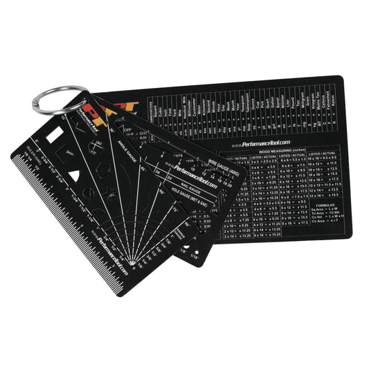 Juego de Tarjetas de Precisión de Bolsillo Performance Tool Northwest Trail Products de 3 Piezas
