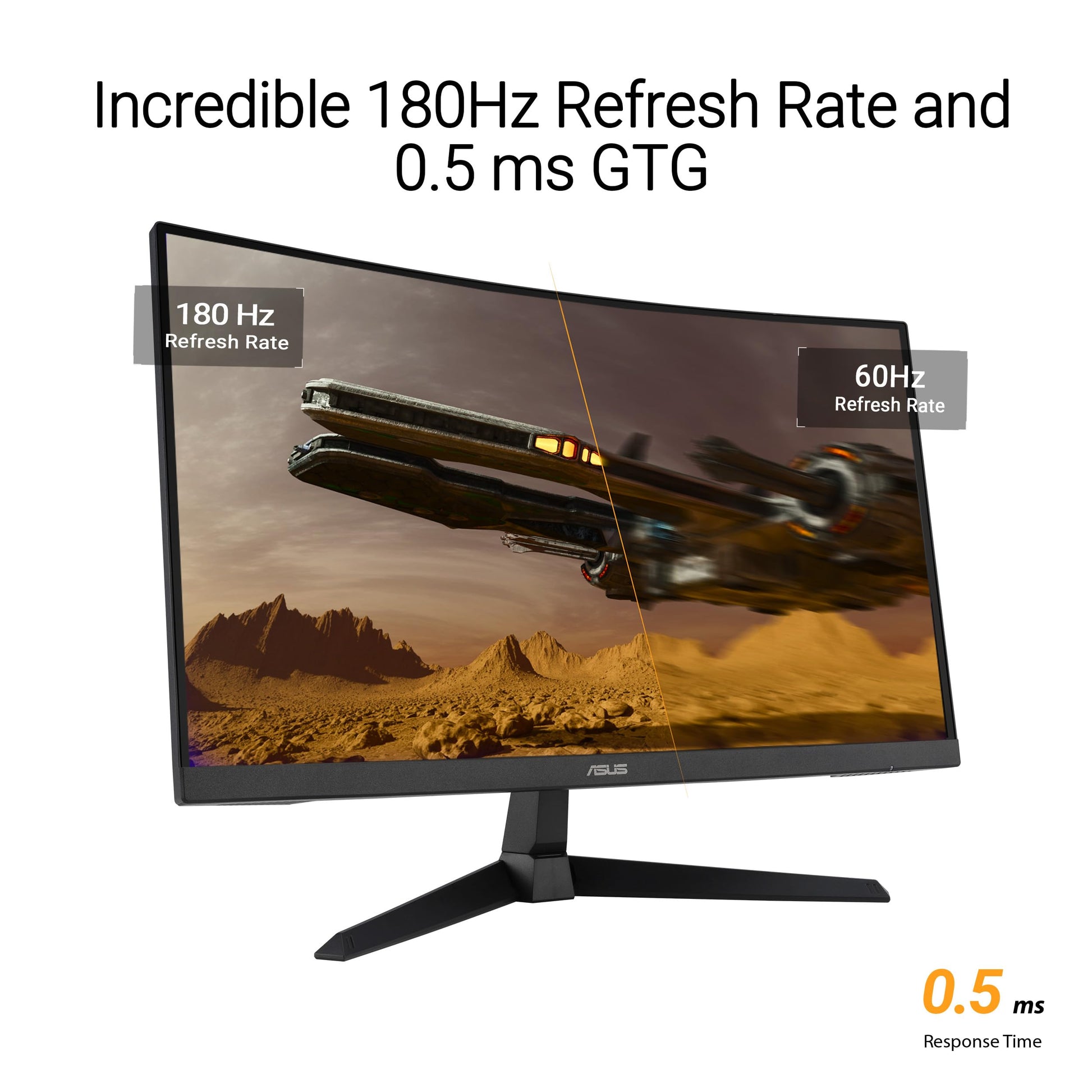 ASUS TUF Gaming 27" 1440P - Monitor para Juegos HDR Curvado (VG27WQ3B) - QHD (2560 x 1440), 180Hz, 0.5ms, Extreme Low Motion Blur, FreeSync, 90% DCI-P3, DisplayWidget, garantía de 3 años