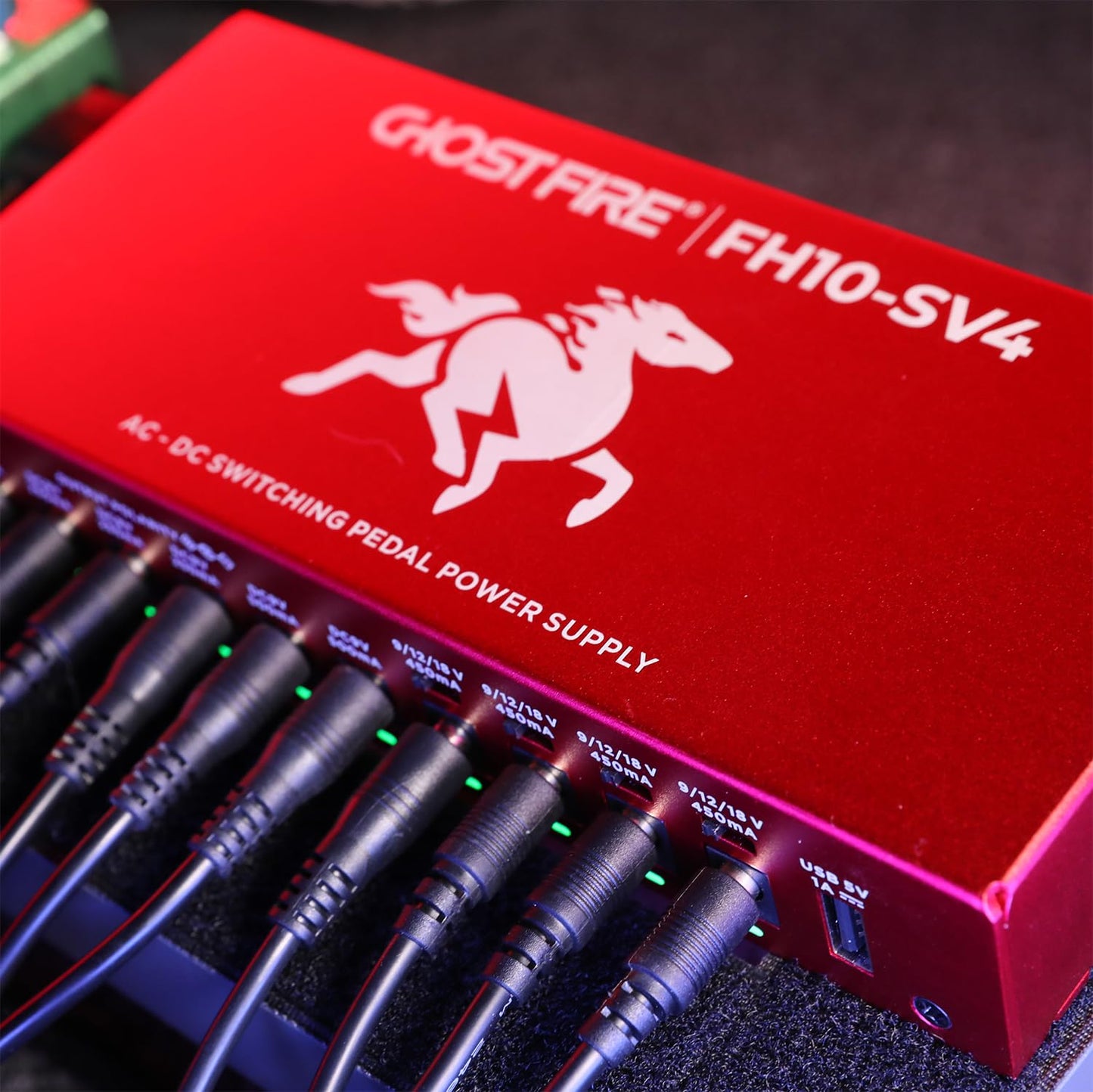 Fuente de Alimentación de Pedal GHOST FIRE Aislado con Protección Independiente contra Cortocircuitos (FH10-SV4)