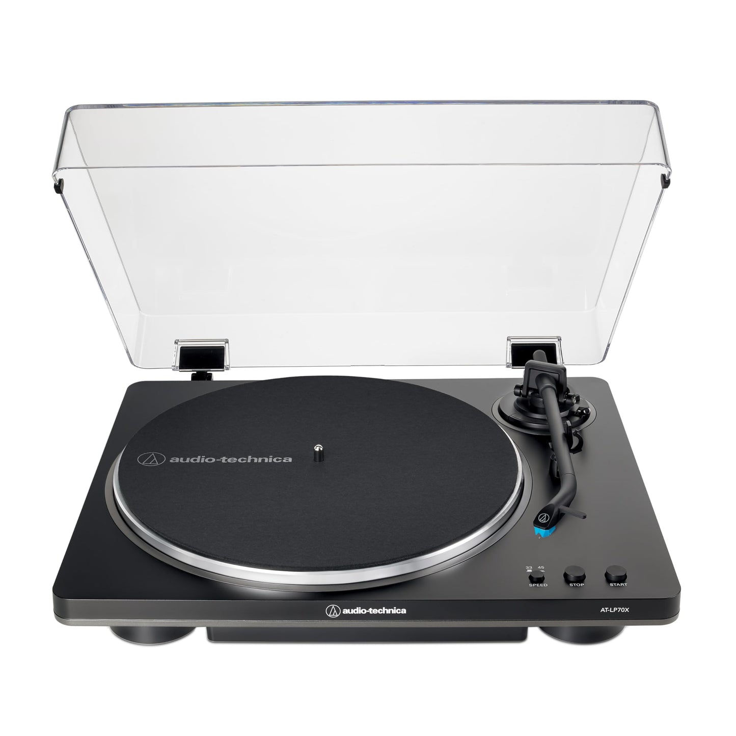 Audio-Technica AT-LP70X Tocadiscos automáticos (Negro/Gris)