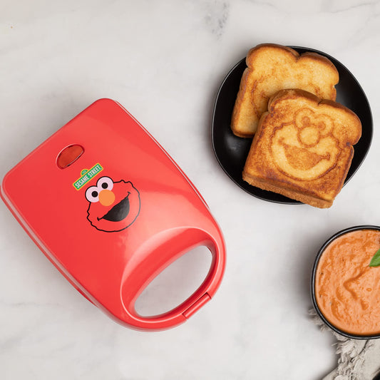 Sandwichera Individual Uncanny Brands Elmo Sesamo Aparato de Cocina