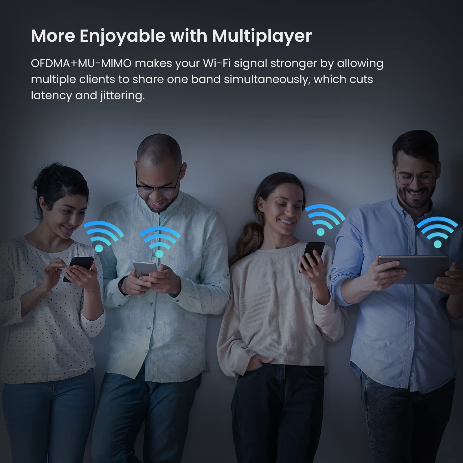 Tenda RX12Pro AX3000 Router WiFi 6 - Doble Banda, 1xWAN/3xLAN Puertos Gigabit, 5 Antenas de 6dBi, Router Gamming, Soporta VPN WPA3 WPS OFDMA, MU-MIMO, Modo Repetidor