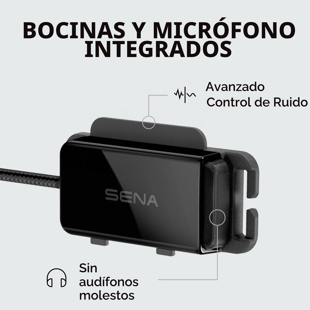 Auriculares Universales Sena pi Intercomunicador Bluetooth para Cascos de Ciclismo y Deportes Multiples