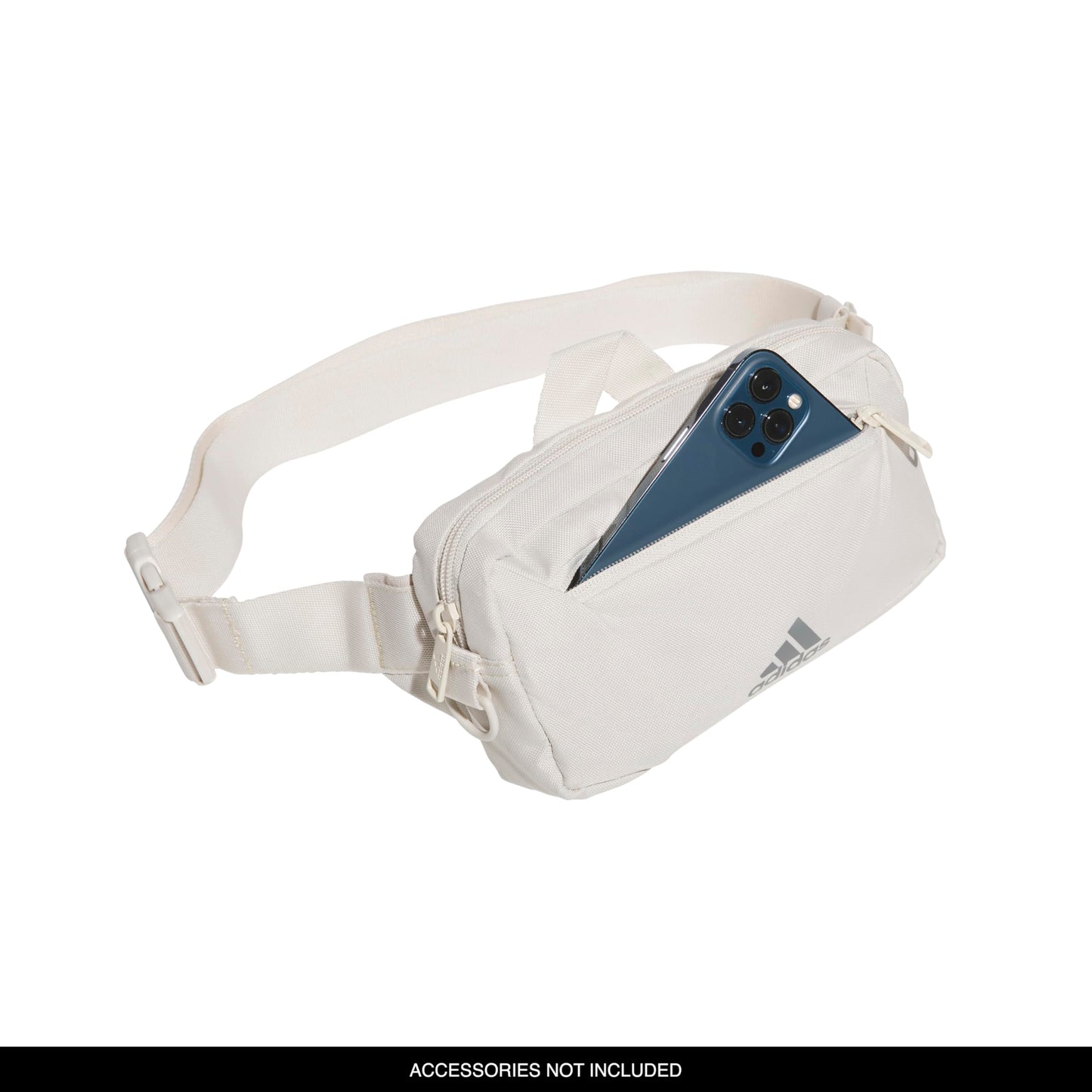 adidas Must Have 2.0 - Riñonera cruzada con correa ajustable para festivales y viajes, Beige alúmina, Una talla, Bolsa de cinturón 2.0 imprescindible con correa ajustable para festivales y viajes