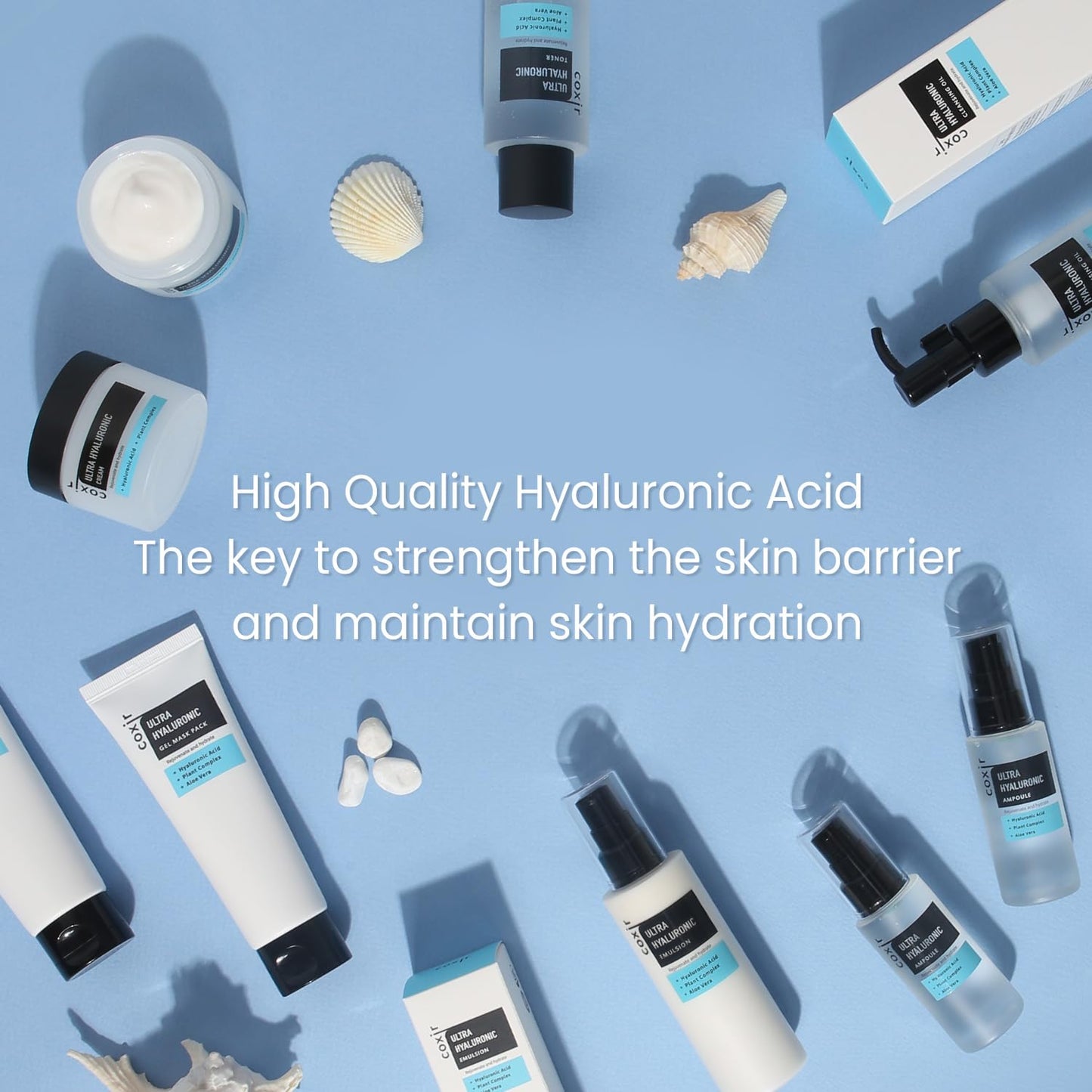 COXIR [Coxir] Emulsión Ultra Hialurónica (100 ml) - |Ácido Hialurónico| Humectante intenso ligero para piel seca y deshidratada