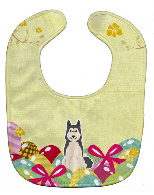 Caroline's Treasures BB6025BIB Huevos de Pascua Siberian Occidental Laika Spitz Babero, 10 x 13 pulgadas, multicolor