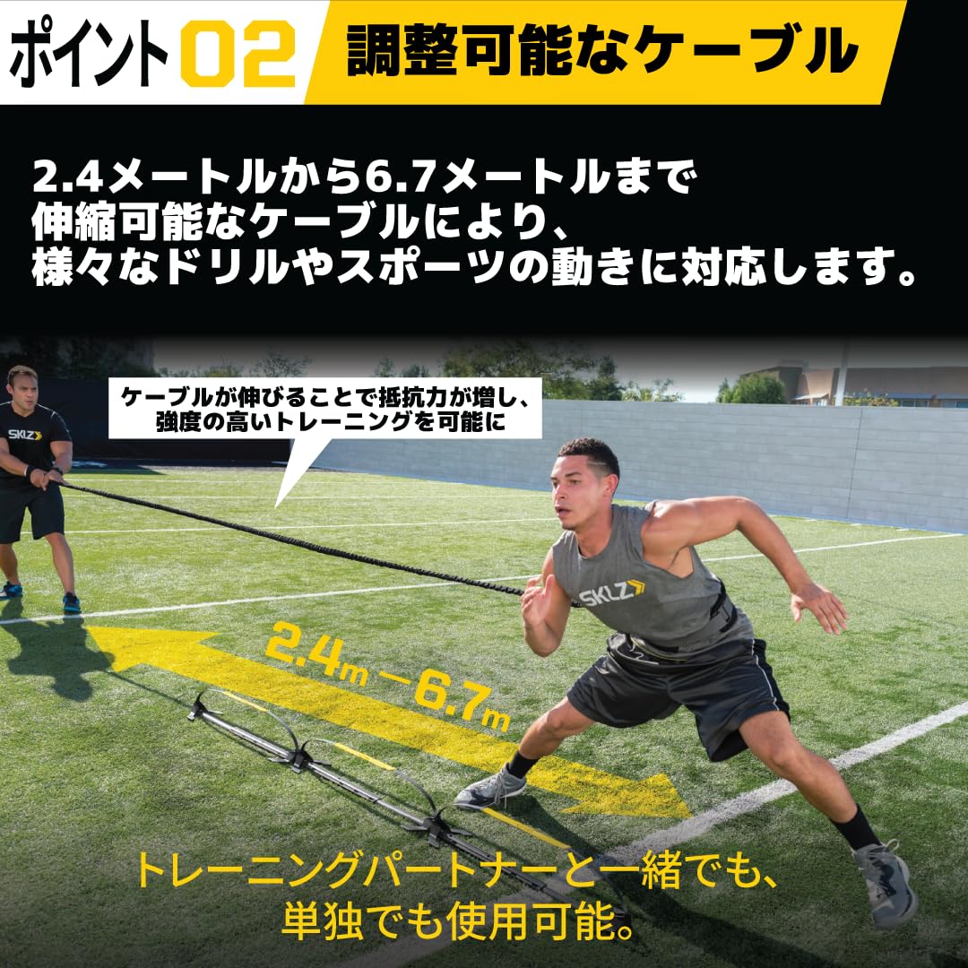 Entrenador Dinámico de Resistencia SKLZ Recoil 360 Multideporte con Bungee