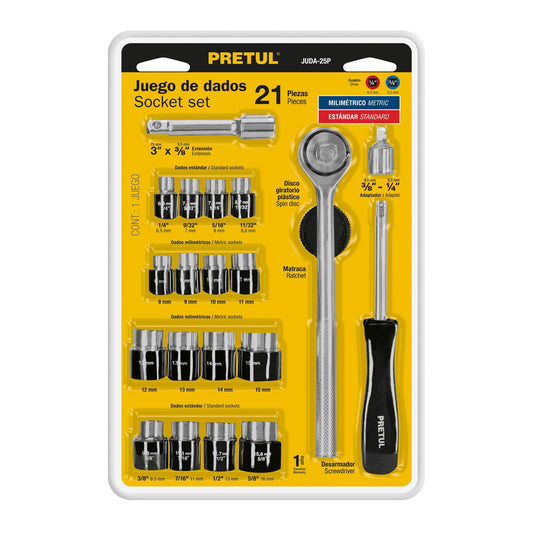 Juego de Autoclé Pretul JUDA-25P 25 Piezas