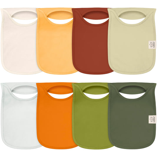 Baberos KeaBabies Paquete de 8 Suaves y Absorbentes en Colores Bonitos Cobertura Grande para Bebé Niña y Niño Pequeño Recién Nacido