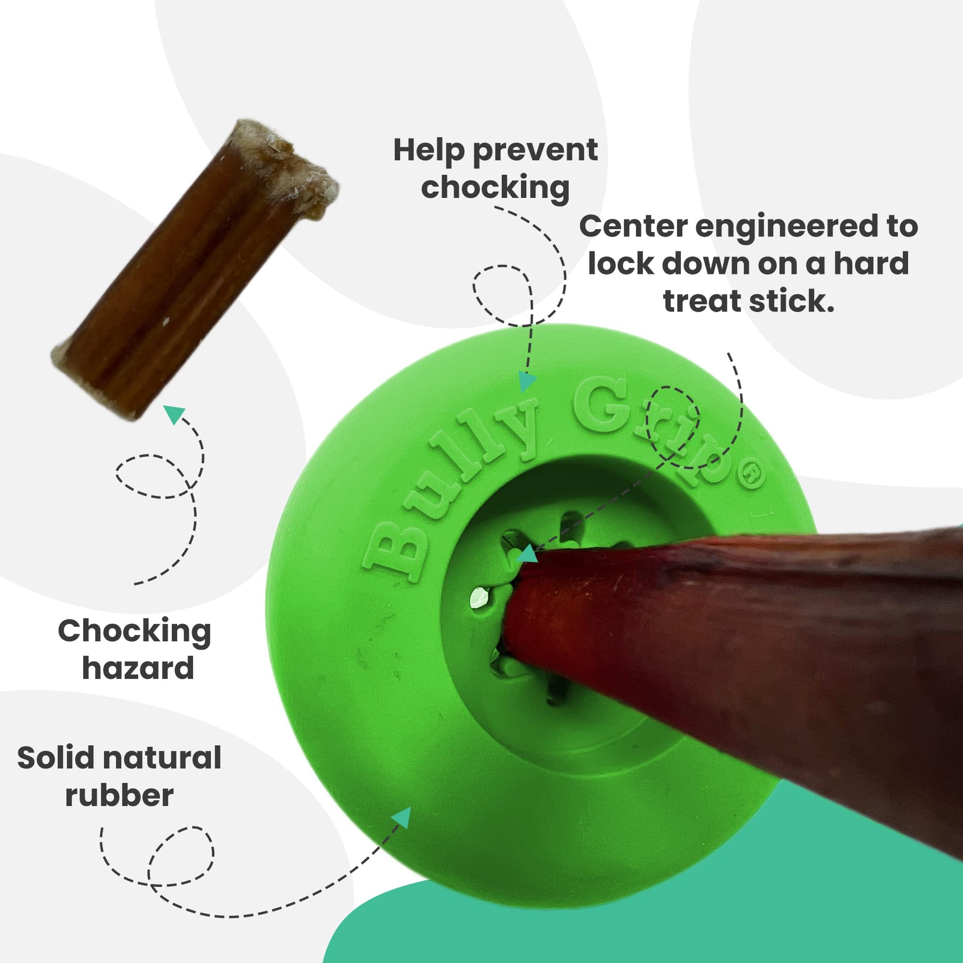 Bully Stick Holder - Soporte para Palo, tamaño pequeño, Juguete Interactivo para Perro y Dispositivo de Seguridad