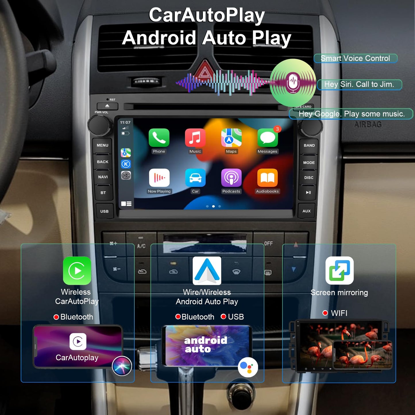 Radio de Coche SWTNVIN GMC Plata 4G LTE Android 13 8 Núcleos 4+64G