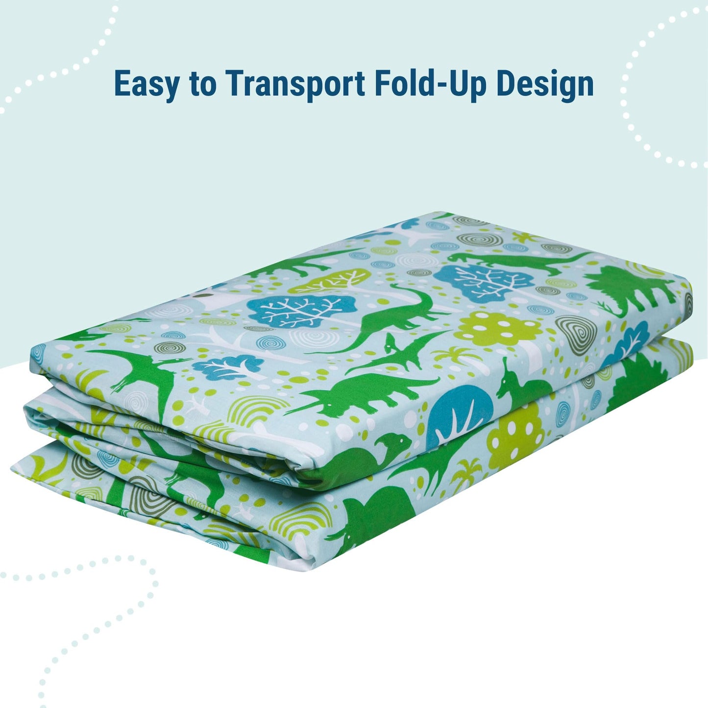 Wildkin - Funda de algodón para Siesta para niños, Suave, Cosida y Duradera y se Adapta a tapetes de Vinilo de 1.5 Pulgadas, Dinosaurios Dinomite