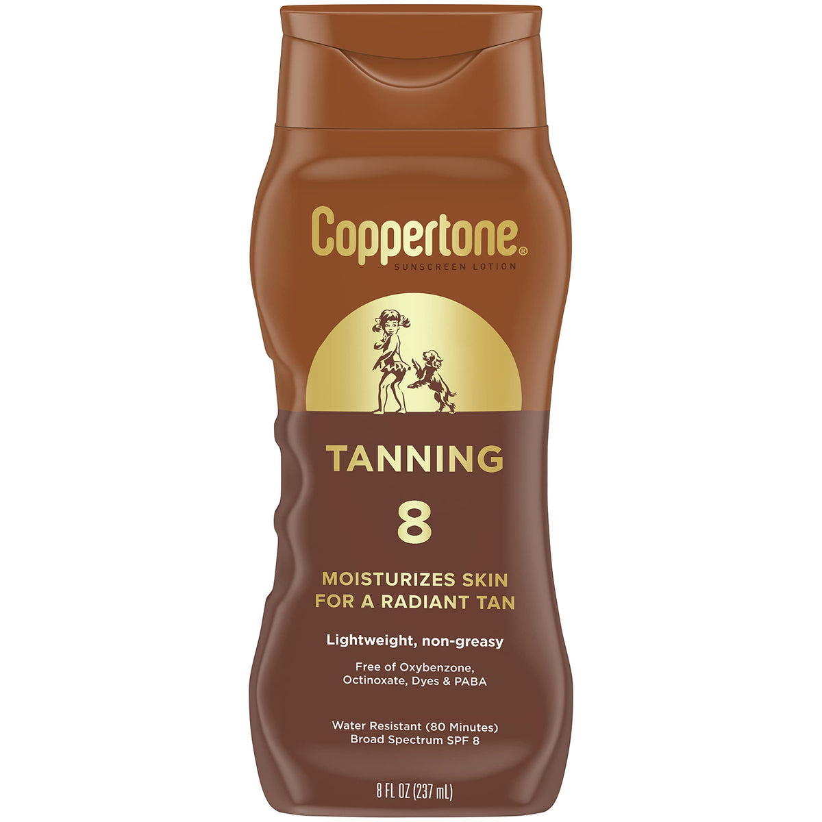 Loción de Bronceado Coppertone SPF 8 LigeraFormato 8 Ounces