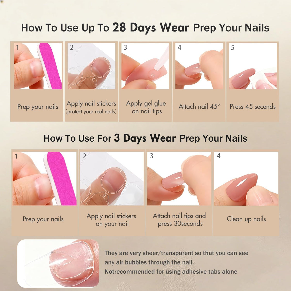 SXVME Uñas postizas de gel suave con acabado cromado esmaltado para mujer, reutilizables, color rosa intenso, 30 unidades.
