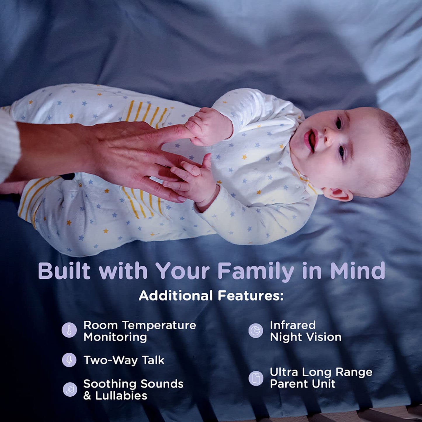 HUBBLE CONNECTED Nursery PAL Premium Smart Connected, Monitor de bebé habilitado para Wi-Fi con Visor de Unidades para Padres