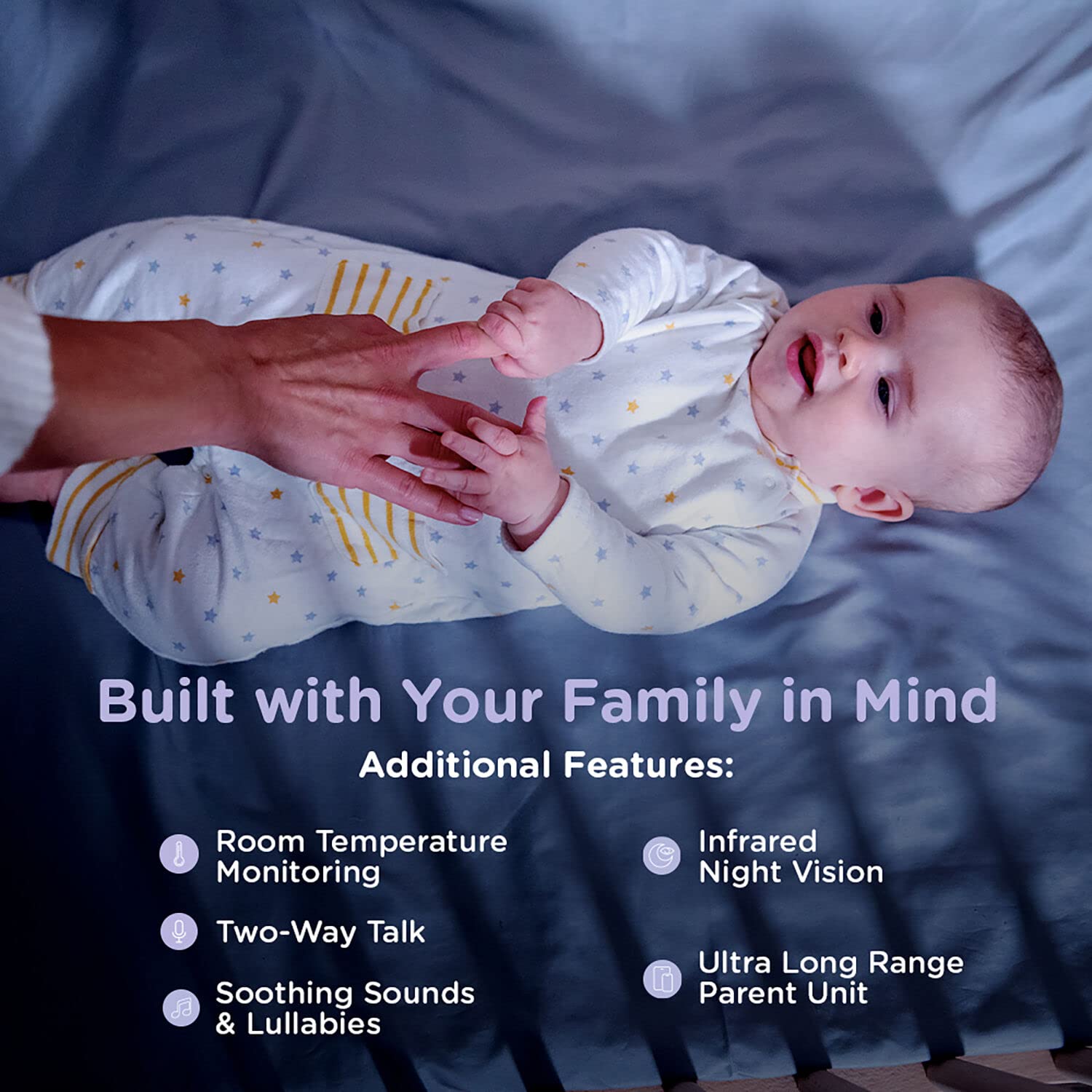 HUBBLE CONNECTED Nursery PAL Premium Smart Connected, Monitor de bebé habilitado para Wi-Fi con Visor de Unidades para Padres