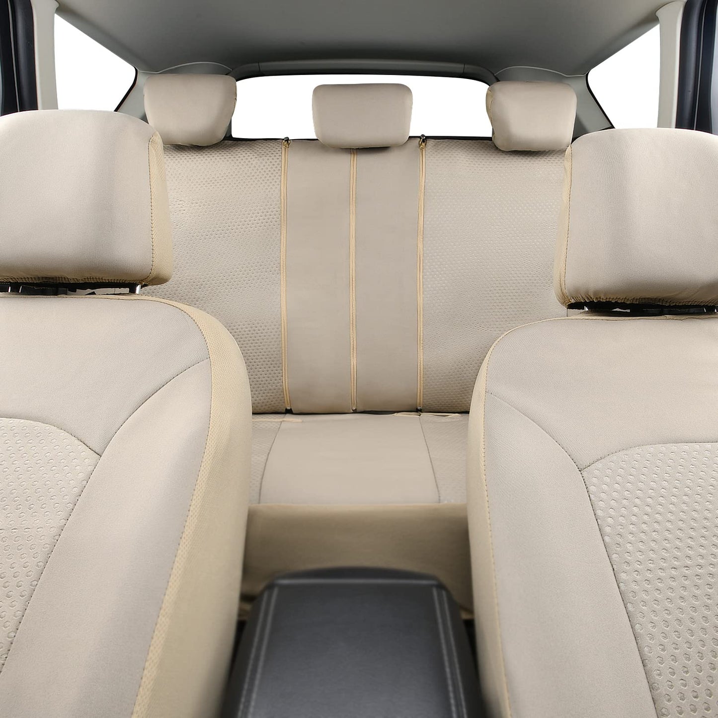 Flying Banner Fundas Para Asientos De Auto Asientos Delanteros Banco Trasero Poliéster Protectores Para Asientos De Auto Fácil Instalación Banco Trasero Dividido Clásico Hombre Dama Camión (Juego Comp