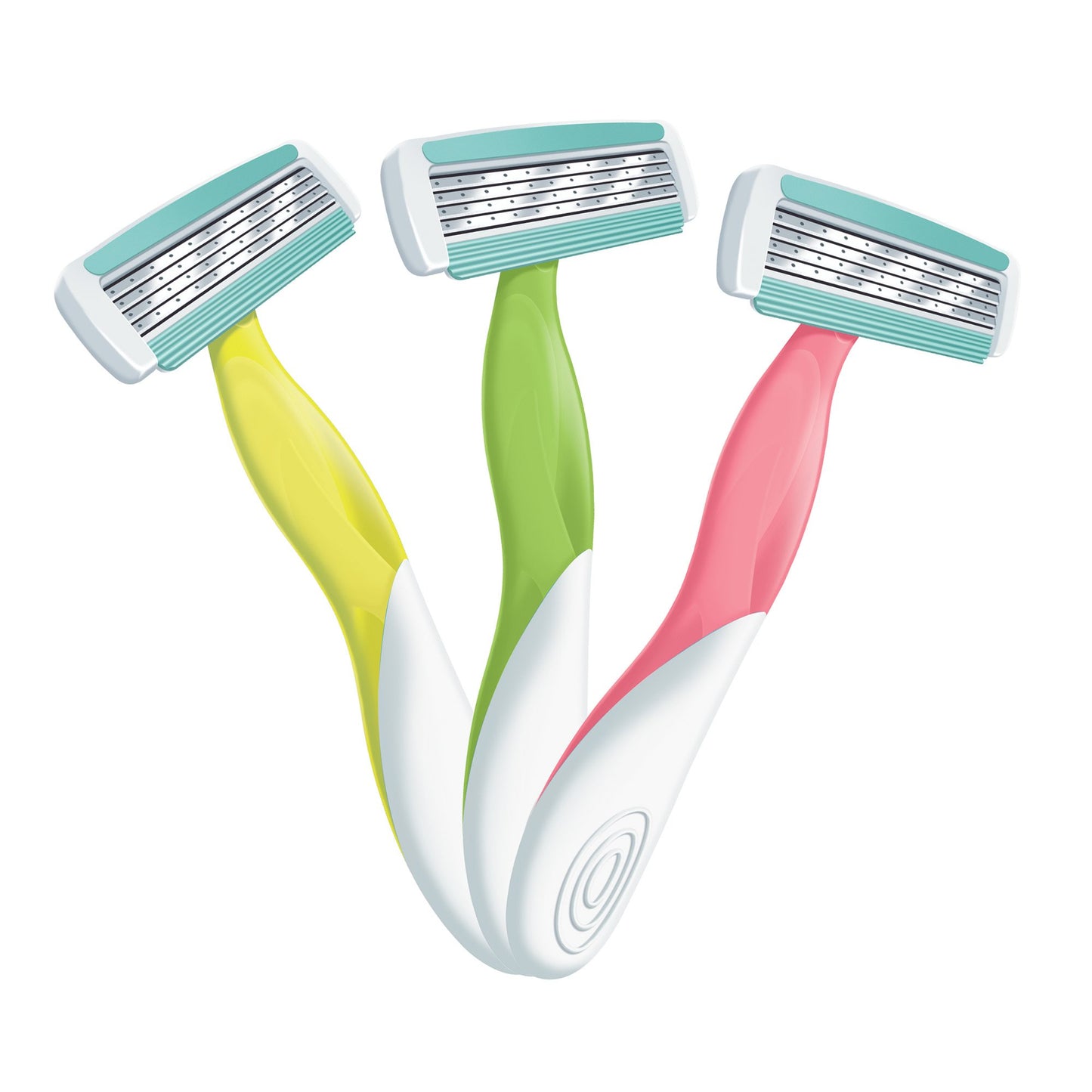 BIC Soleil Bella Sun-Twist Scented Women's 4 Blade Disposable Razor, 3-Count