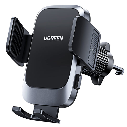 Soporte Celular Automóvil UGREEN Negro Giratorio 360° para iPhone y Galaxy