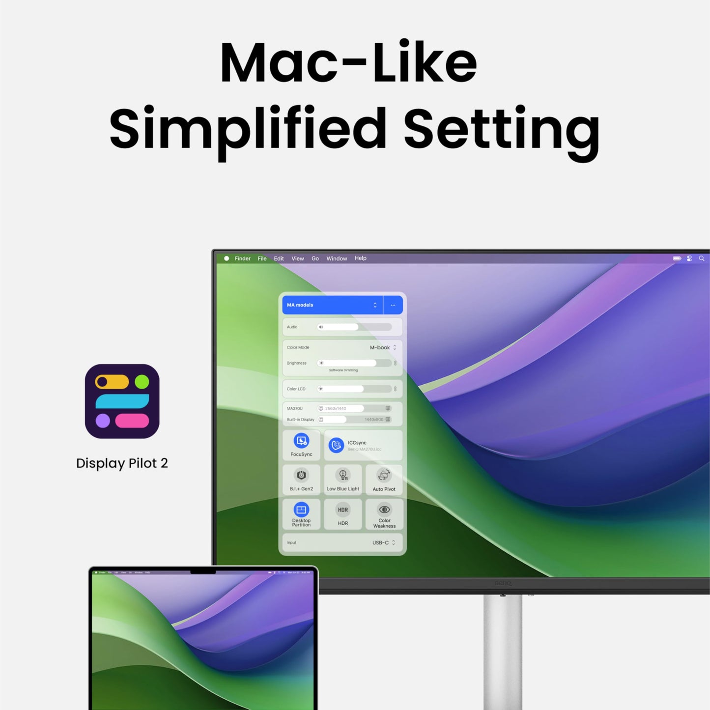 Monitor BenQ 32 Pulgadas 4K Mac Colors para Mac
